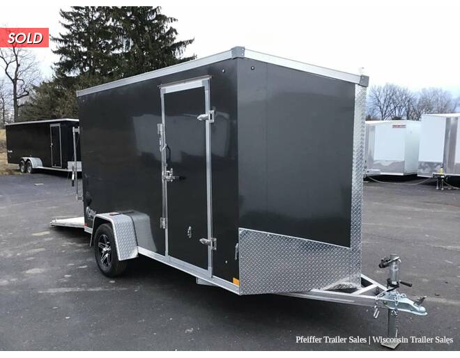 2023 6x12 Stealth Aluminum Cobra w/ 6 Inches Extra Height & 4 D-rings (Charcoal) Cargo Encl BP at Pfeiffer Trailer Sales STOCK# 97525 Photo 5
