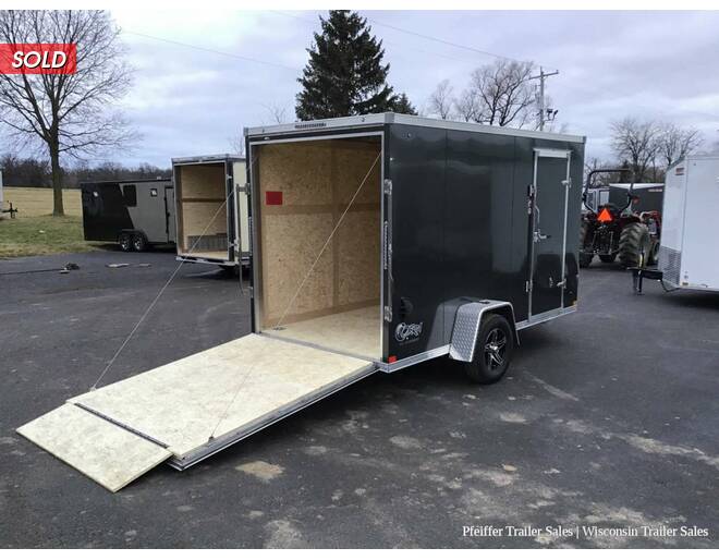 2023 6x12 Stealth Aluminum Cobra w/ 6 Inches Extra Height & 4 D-rings (Charcoal) Cargo Encl BP at Pfeiffer Trailer Sales STOCK# 97525 Photo 7