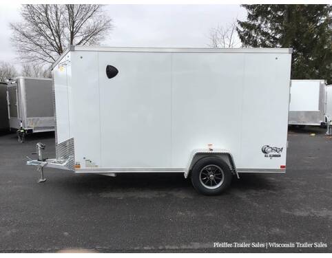 2023 6x12 Stealth Aluminum Cobra w/ 6 Inches Extra Height (White) Cargo Encl BP at Pfeiffer Trailer Sales STOCK# 97669 Photo 3