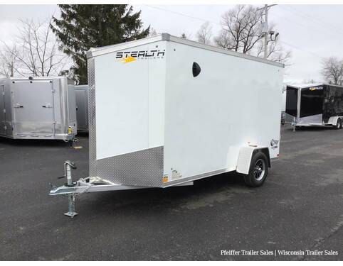 2023 6x12 Stealth Aluminum Cobra w/ 6 Inches Extra Height (White) Cargo Encl BP at Pfeiffer Trailer Sales STOCK# 97669 Photo 2