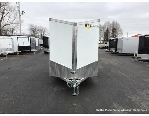 2023 6x12 Stealth Aluminum Cobra w/ 6 Inches Extra Height & 4 D-rings (White) Cargo Encl BP at Pfeiffer Trailer Sales STOCK# 97669 Exterior Photo
