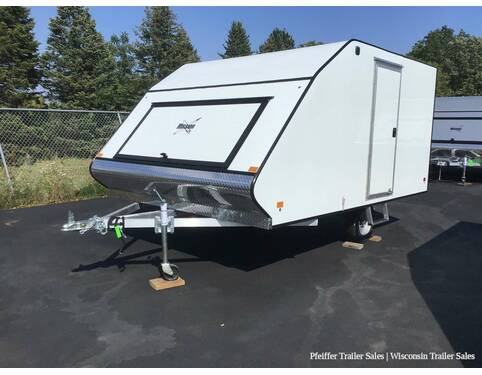 2023 101x12 Mission Crossover (White) Snowmobile Trailer at Pfeiffer Trailer Sales STOCK# 24659 Photo 2