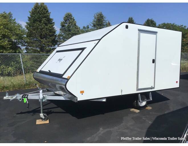 2023 $500 OFF! 101x12 Mission Crossover (White) Snowmobile Trailer at Pfeiffer Trailer Sales STOCK# 24659 Photo 3