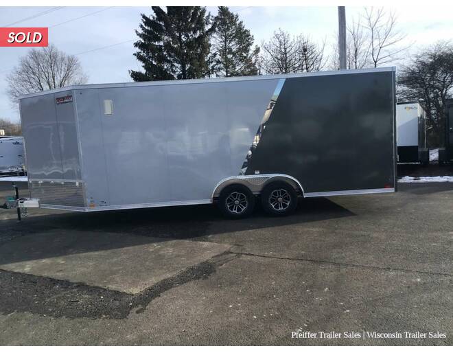 2023 8.5x25 10K Discovery Nitro-Lite Aluminum Car Hauler w/ Snowmobile Combo Package (Silver/Charcoal) Auto BP at Pfeiffer Trailer Sales STOCK# 19437 Photo 3