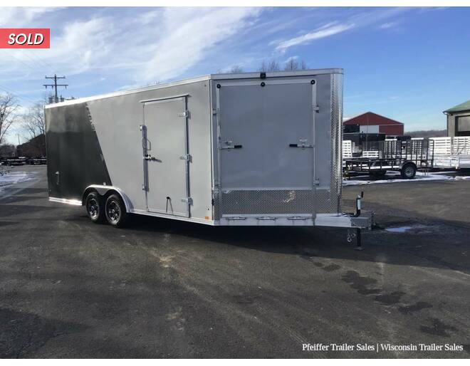 2023 8.5x25 10K Discovery Nitro-Lite Aluminum Car Hauler w/ Snowmobile Combo Package (Silver/Charcoal) Auto BP at Pfeiffer Trailer Sales STOCK# 19437 Photo 8