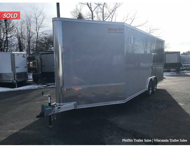 2023 8.5x25 10K Discovery Nitro-Lite Aluminum Car Hauler w/ Snowmobile Combo Package (Silver/Charcoal) Auto BP at Pfeiffer Trailer Sales STOCK# 19437 Photo 2