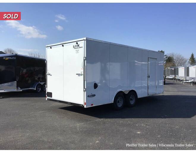 2023 8.5x20 10K Look Element Auto SE Enclosed Car Hauler w/ 7ft Int. Height & Extended Tongue (White) Auto BP at Pfeiffer Trailer Sales STOCK# 763 Photo 6