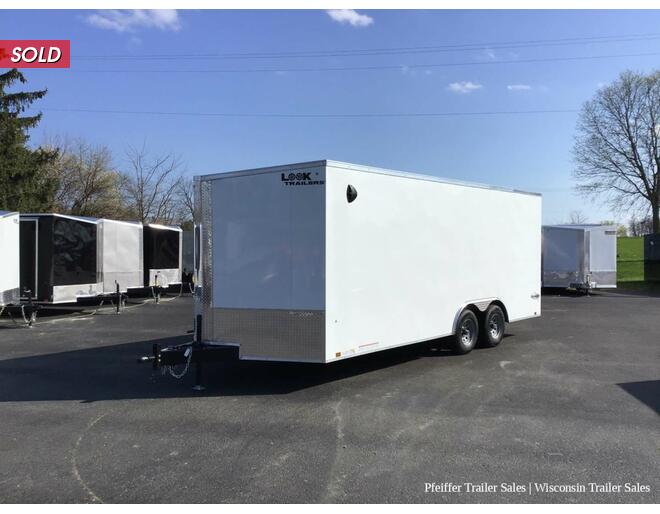 2023 8.5x20 10K Look Element Auto SE Enclosed Car Hauler w/ 7ft Int. Height & Extended Tongue (White) Auto BP at Pfeiffer Trailer Sales STOCK# 763 Photo 2