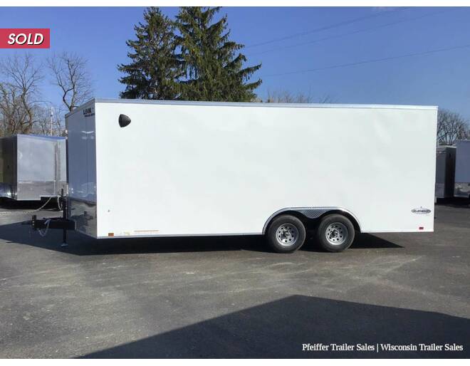 2023 8.5x20 10K Look Element Auto SE Enclosed Car Hauler w/ 7ft Int. Height & Extended Tongue (White) Auto BP at Pfeiffer Trailer Sales STOCK# 763 Photo 3