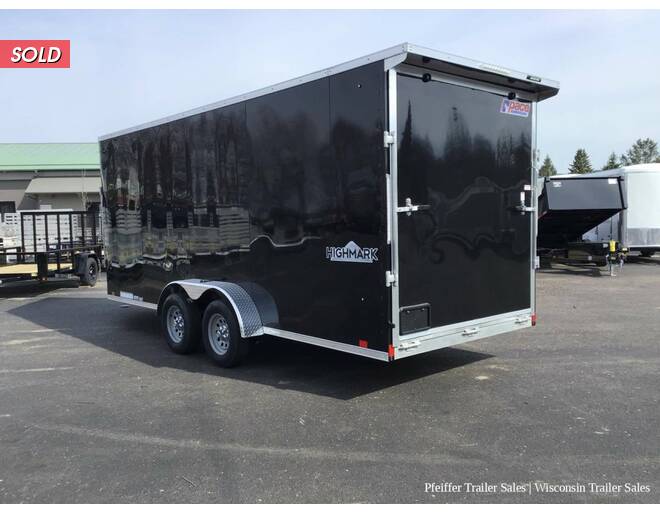 2023 7x23 Pace American Highmark 3 Place Enclosed Snowmobile Trailer w/ 7ft Int. Height (Black) Snowmobile Trailer at Pfeiffer Trailer Sales STOCK# 81352 Photo 3