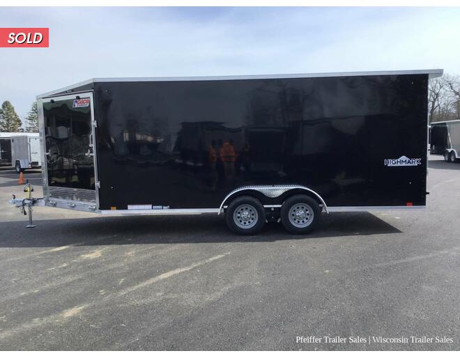 2023 7x23 Pace American Highmark 3 Place Enclosed Snowmobile Trailer w/ 7ft Int. Height (Black) Snowmobile Trailer at Pfeiffer Trailer Sales STOCK# 81352 Photo 2