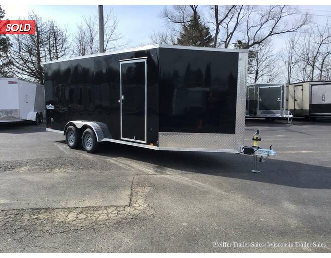 2023 7x23 Pace American Highmark 3 Place Enclosed Snowmobile Trailer w/ 7ft Int. Height (Black) Snowmobile Trailer at Pfeiffer Trailer Sales STOCK# 81352 Photo 7