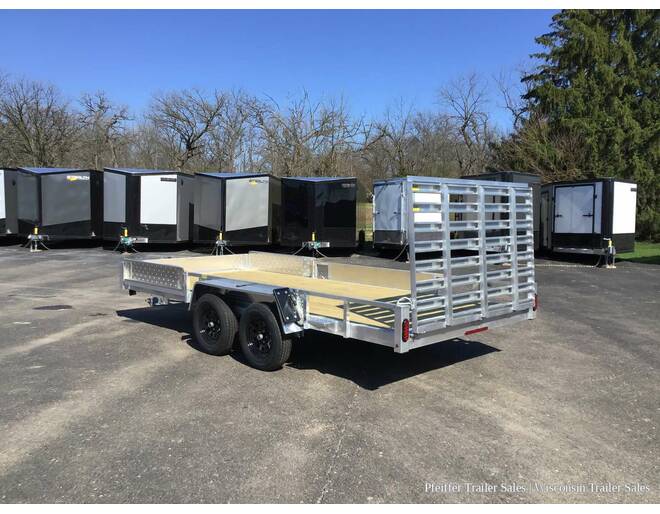 2024 7x16 7K Simplicity Open Aluminum Landscape w/ Removable ATV Ramps by Quality Steel & Aluminum Utility BP at Pfeiffer Trailer Sales STOCK# 44934 Photo 4