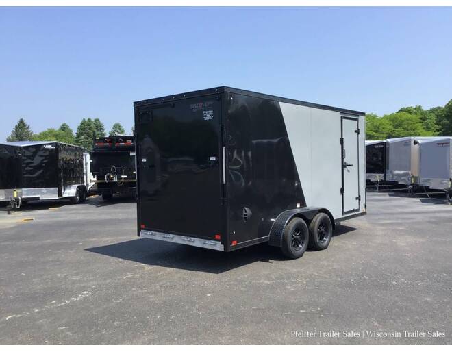 2023 $500 OFF! 7x16 Discovery Aluminum Endeavor w/ 7' Int. Height, Black Out Pkg (Silver/Black) Cargo Encl BP at Pfeiffer Trailer Sales STOCK# 18370 Photo 6