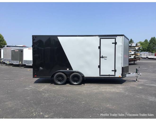2023 $500 OFF! 7x16 Discovery Aluminum Endeavor w/ 7' Int. Height, Black Out Pkg (Silver/Black) Cargo Encl BP at Pfeiffer Trailer Sales STOCK# 18370 Photo 7
