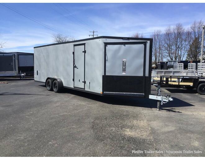 2023 $2,000 OFF! 7x29 Stealth Predator 4 Pl Snowmobile Trailer, Black Out Pkg, 7' Int. Height (Silver) Snowmobile Trailer at Pfeiffer Trailer Sales STOCK# 95852 Photo 8