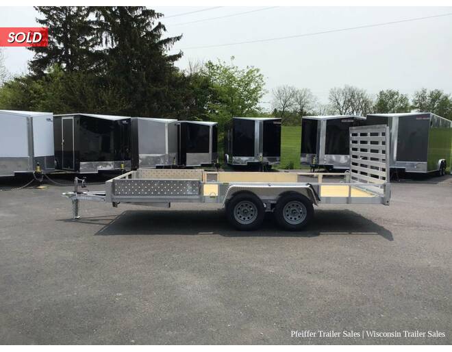 2024 7x16 7K Simplicity Open Aluminum Landscape w/ Removable ATV Ramps by Quality Steel & Aluminum Utility BP at Pfeiffer Trailer Sales STOCK# 44747 Photo 3