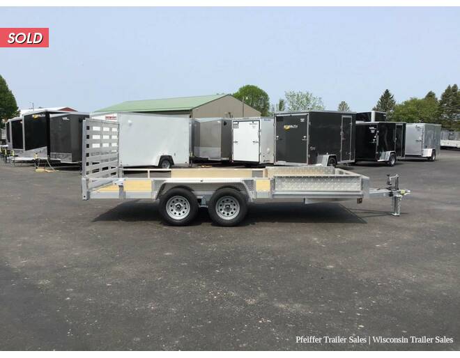 2024 7x16 7K Simplicity Open Aluminum Landscape w/ Removable ATV Ramps by Quality Steel & Aluminum Utility BP at Pfeiffer Trailer Sales STOCK# 44747 Photo 7