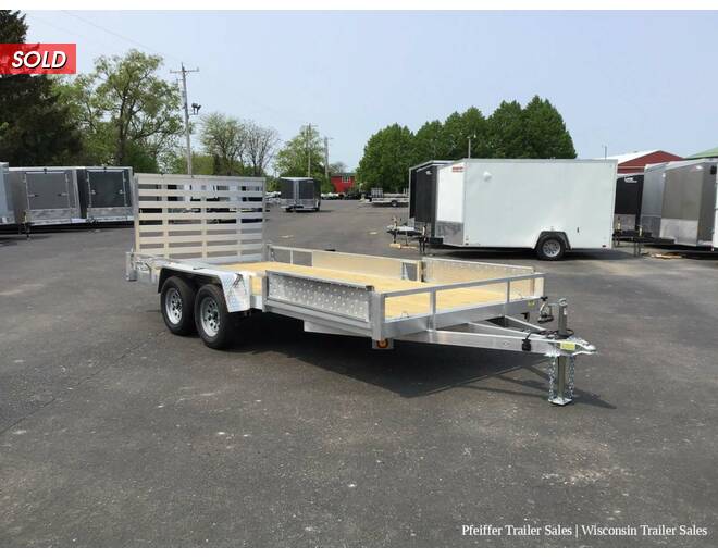 2024 7x16 7K Simplicity Open Aluminum Landscape w/ Removable ATV Ramps by Quality Steel & Aluminum Utility BP at Pfeiffer Trailer Sales STOCK# 44747 Photo 8