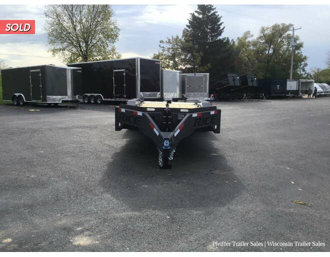2023 7x22 20k Rice Trailers Pro Max HD Flatbed w/ Gray Color Option Promo Flatbed BP at Pfeiffer Trailer Sales STOCK# 49765 Exterior Photo