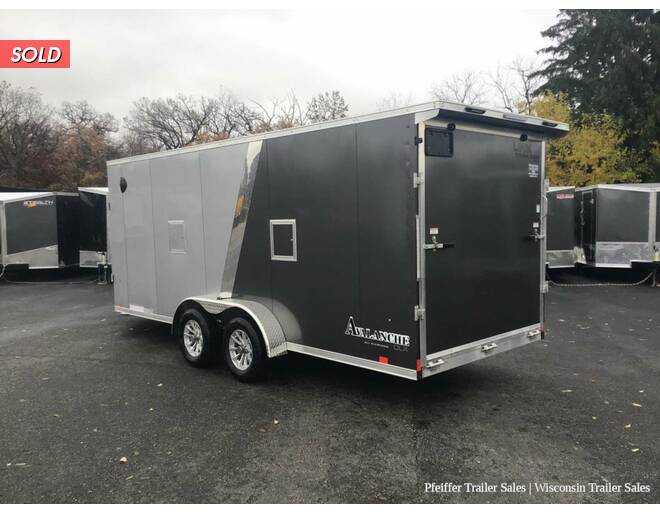 2024 7x23 Look Avalanche Deluxe Motorsport 3 Place Snowmobile Trailer - 6'6 Int. Height (Silver/Charcoal) Snowmobile Trailer at Pfeiffer Trailer Sales STOCK# 8329 Photo 5