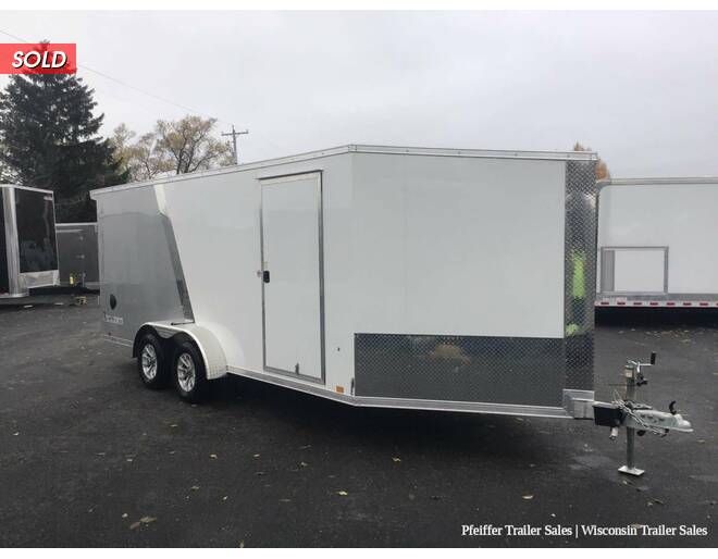2024 7x23 Look Avalanche Deluxe Motorsport 3 Place Snowmobile Trailer - 6'6 Int. Height (White/Silver) Snowmobile Trailer at Pfeiffer Trailer Sales STOCK# 8326 Photo 8