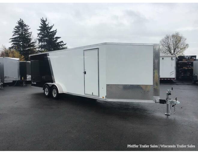 2024 7x29 Look Avalanche Deluxe Motorsport 4 Place Snowmobile Trailer- 6'6 Int. Height (White/Black) Snowmobile Trailer at Pfeiffer Trailer Sales STOCK# 8333 Photo 8