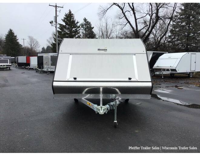 2024 101x12 Mission Crossover w/ Caliber Pkg & Aluminum Wheels (Champagne Beige) Snowmobile Trailer at Pfeiffer Trailer Sales STOCK# 84054 Exterior Photo