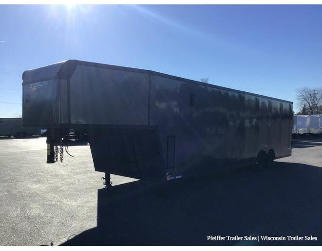 2021 Used 8.5x36 10k Stealth Raptor Gooseneck Enclosed Car Hauler (Charcoal) Auto Encl GN at Pfeiffer Trailer Sales STOCK# 2021S Photo 2