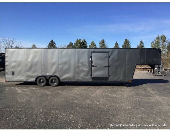 2021 Used 8.5x36 10k Stealth Raptor Gooseneck Enclosed Car Hauler (Charcoal) Auto Encl GN at Pfeiffer Trailer Sales STOCK# 2021S Photo 7