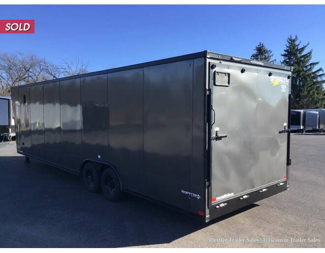 2021 $1000 OFF! Used 8.5x36 10k Stealth Raptor Gooseneck Enclosed Car Hauler (Charcoal) Auto Encl GN at Pfeiffer Trailer Sales STOCK# 2021S Photo 4