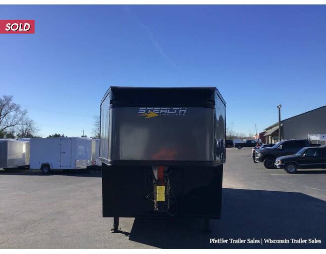 2021 $1000 OFF! Used 8.5x36 10k Stealth Raptor Gooseneck Enclosed Car Hauler (Charcoal) Auto Encl GN at Pfeiffer Trailer Sales STOCK# 2021S Exterior Photo