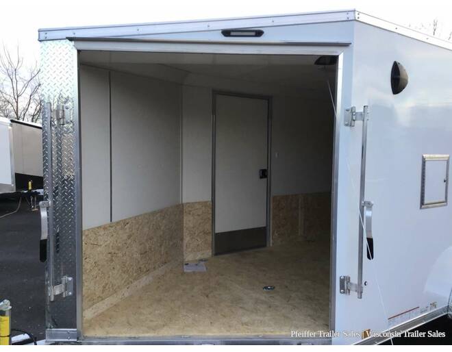 2024 7x19 Look Avalanche Deluxe Motorsport 2 Place Snowmobile Trailer - 6'6 Int. Height (White/Black) Snowmobile Trailer at Pfeiffer Trailer Sales STOCK# 8320 Photo 12