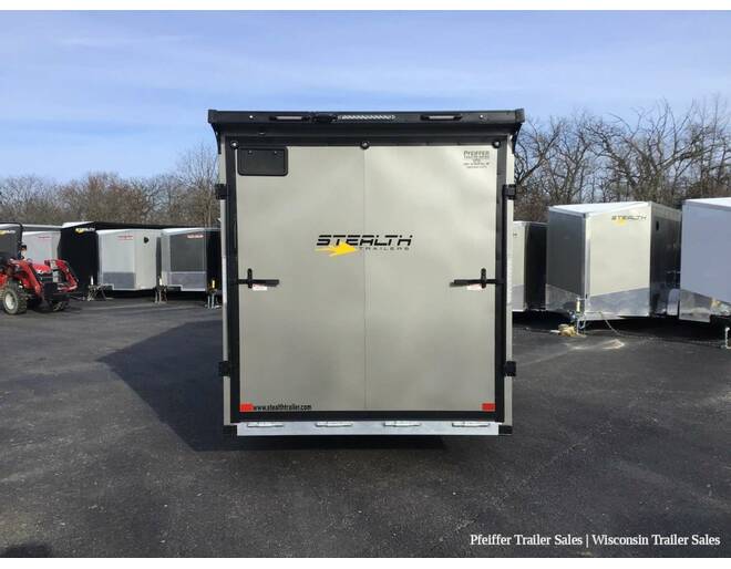 2024 7x21 Stealth Apache 2 Place Snowmobile Trailer - 7ft Interior Height (Pewter) Snowmobile Trailer at Pfeiffer Trailer Sales STOCK# 1466 Photo 5