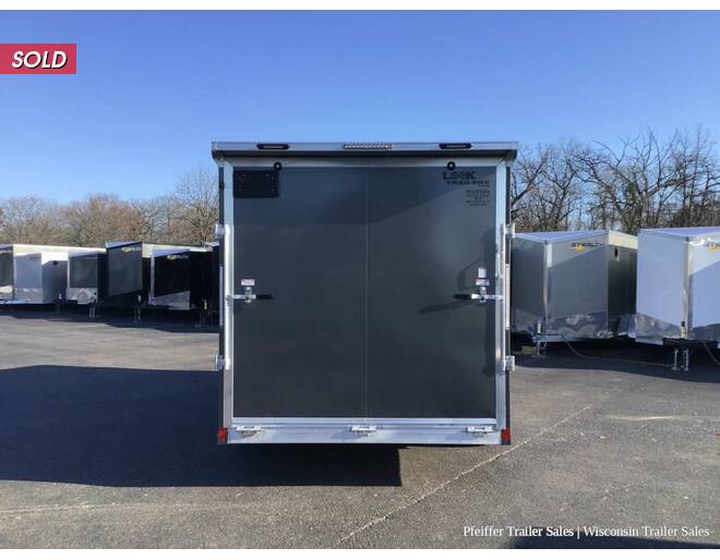 2024 7.5x19 Look Avalanche Deluxe Motorsport 2 Place Snowmobile Trailer - 7' Int. Height (White/Char) Snowmobile Trailer at Pfeiffer Trailer Sales STOCK# 8338 Photo 5