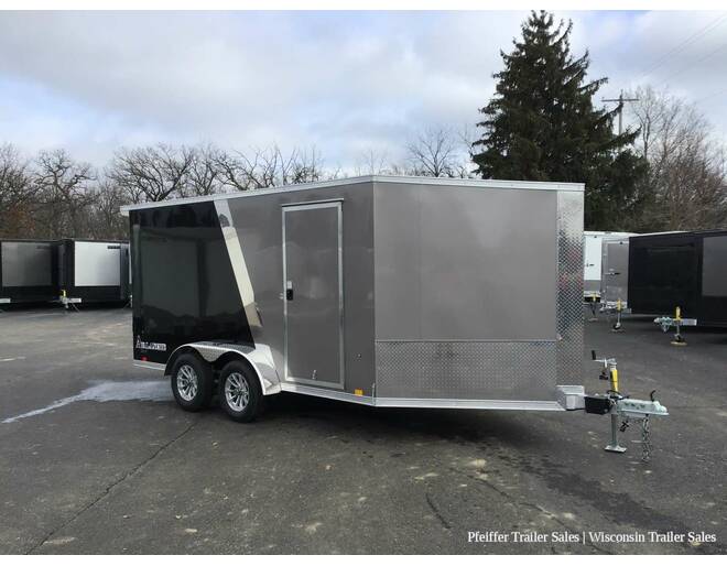 2024 7x19 Look Avalanche Deluxe Motorsport 2 Place Snowmobile Trailer - 6'6 Int. Height (Pewter/Black) Snowmobile Trailer at Pfeiffer Trailer Sales STOCK# 8324 Photo 8