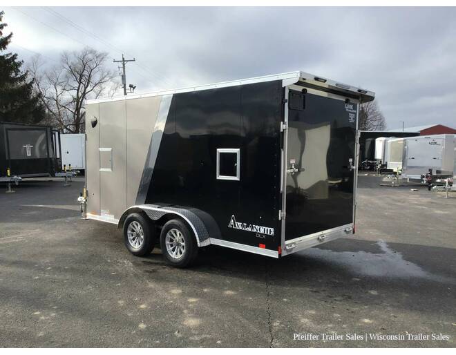 2024 7x19 Look Avalanche Deluxe Motorsport 2 Place Snowmobile Trailer - 6'6 Int. Height (Pewter/Black) Snowmobile Trailer at Pfeiffer Trailer Sales STOCK# 8324 Photo 4