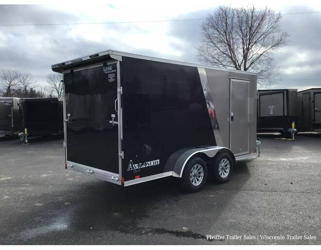 2024 7x19 Look Avalanche Deluxe Motorsport 2 Place Snowmobile Trailer - 6'6 Int. Height (Pewter/Black) Snowmobile Trailer at Pfeiffer Trailer Sales STOCK# 8324 Photo 6