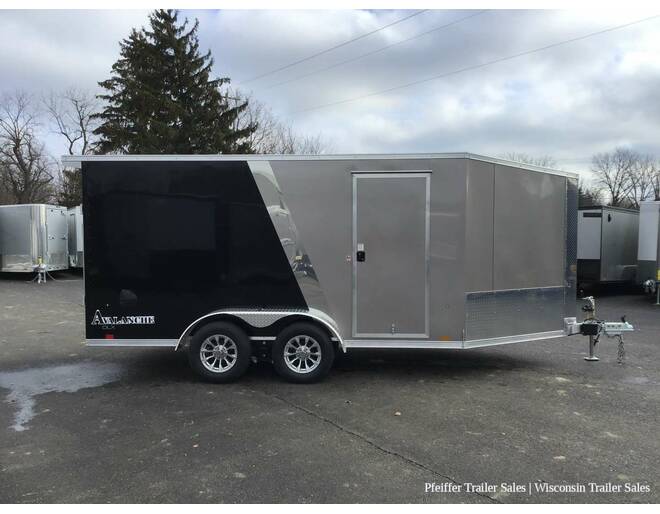 2024 7x19 Look Avalanche Deluxe Motorsport 2 Place Snowmobile Trailer - 6'6 Int. Height (Pewter/Black) Snowmobile Trailer at Pfeiffer Trailer Sales STOCK# 8324 Photo 7