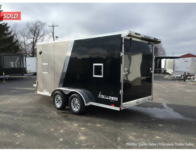 2024 7x19 Look Avalanche Deluxe Motorsport 2 Place Snowmobile Trailer - 6'6 Int. Height (Pewter/Black) Snowmobile Trailer at Pfeiffer Trailer Sales STOCK# 8324 Photo 4