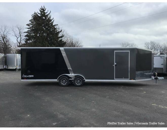 2024 7x29 Look Avalanche Deluxe Motorsport 4 Place Snowmobile Trailer- 6'6 Int. Height (Charcoal/Black) Snowmobile Trailer at Pfeiffer Trailer Sales STOCK# 8335 Photo 7
