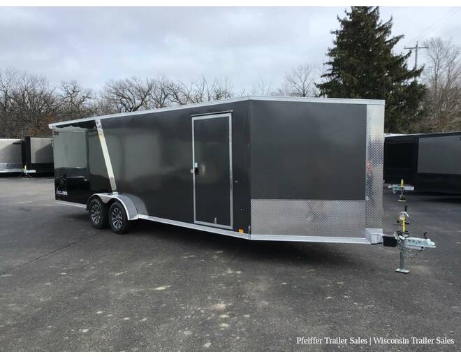2024 7x29 Look Avalanche Deluxe Motorsport 4 Place Snowmobile Trailer- 6'6 Int. Height (Charcoal/Black) Snowmobile Trailer at Pfeiffer Trailer Sales STOCK# 8335 Photo 8