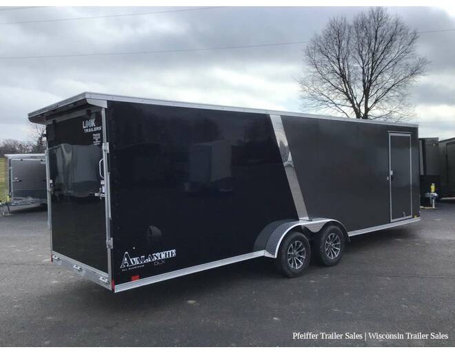 2024 7x29 Look Avalanche Deluxe Motorsport 4 Place Snowmobile Trailer- 6'6 Int. Height (Charcoal/Black) Snowmobile Trailer at Pfeiffer Trailer Sales STOCK# 8335 Photo 6