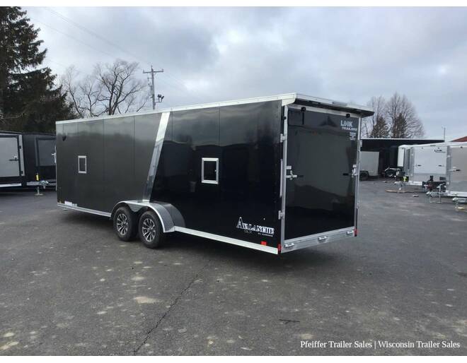 2024 7x29 Look Avalanche Deluxe Motorsport 4 Place Snowmobile Trailer- 6'6 Int. Height (Charcoal/Black) Snowmobile Trailer at Pfeiffer Trailer Sales STOCK# 8335 Photo 4