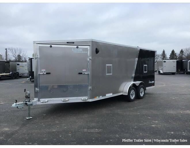 2024 7x23 Look Avalanche Deluxe Motorsport 3 Place Snowmobile Trailer- 6'6 Int. Height (Silver/Charcoal))