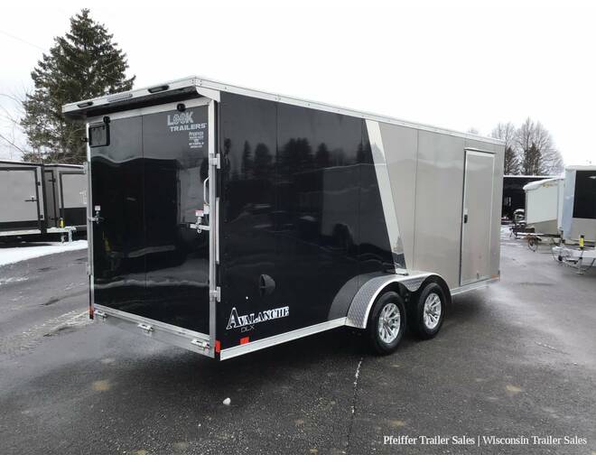 2024 7x23 Look Avalanche Deluxe Motorsport 3 Place Snowmobile Trailer - 6'6 Int. Height (Champ Beige/Blk) Snowmobile Trailer at Pfeiffer Trailer Sales STOCK# 8327 Photo 6