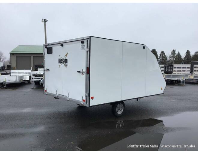 2024 101x12 Mission Crossover (White) Snowmobile Trailer at Pfeiffer Trailer Sales STOCK# 84045 Photo 6