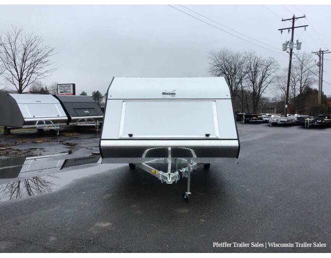 2024 101x12 Mission Crossover (White) Snowmobile Trailer at Pfeiffer Trailer Sales STOCK# 84045 Exterior Photo