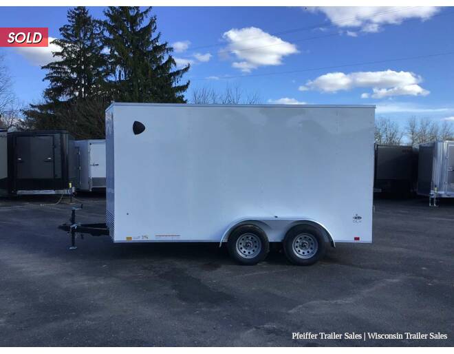 2024 7x14 Look ST DLX w/ 7ft Interior Height (White) Cargo Encl BP at Pfeiffer Trailer Sales STOCK# 14755 Photo 3