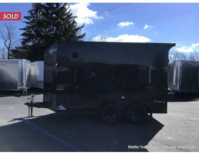 2024 7x12 Tandem Axle Stealth Titan w/ NATDA Titan Pkg (Black) Cargo Encl BP at Pfeiffer Trailer Sales STOCK# 100355 Photo 3